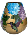 Glazen Vaas Tasman birds and flowers Ø26