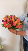 Zijden tulpen boeket | Bont |