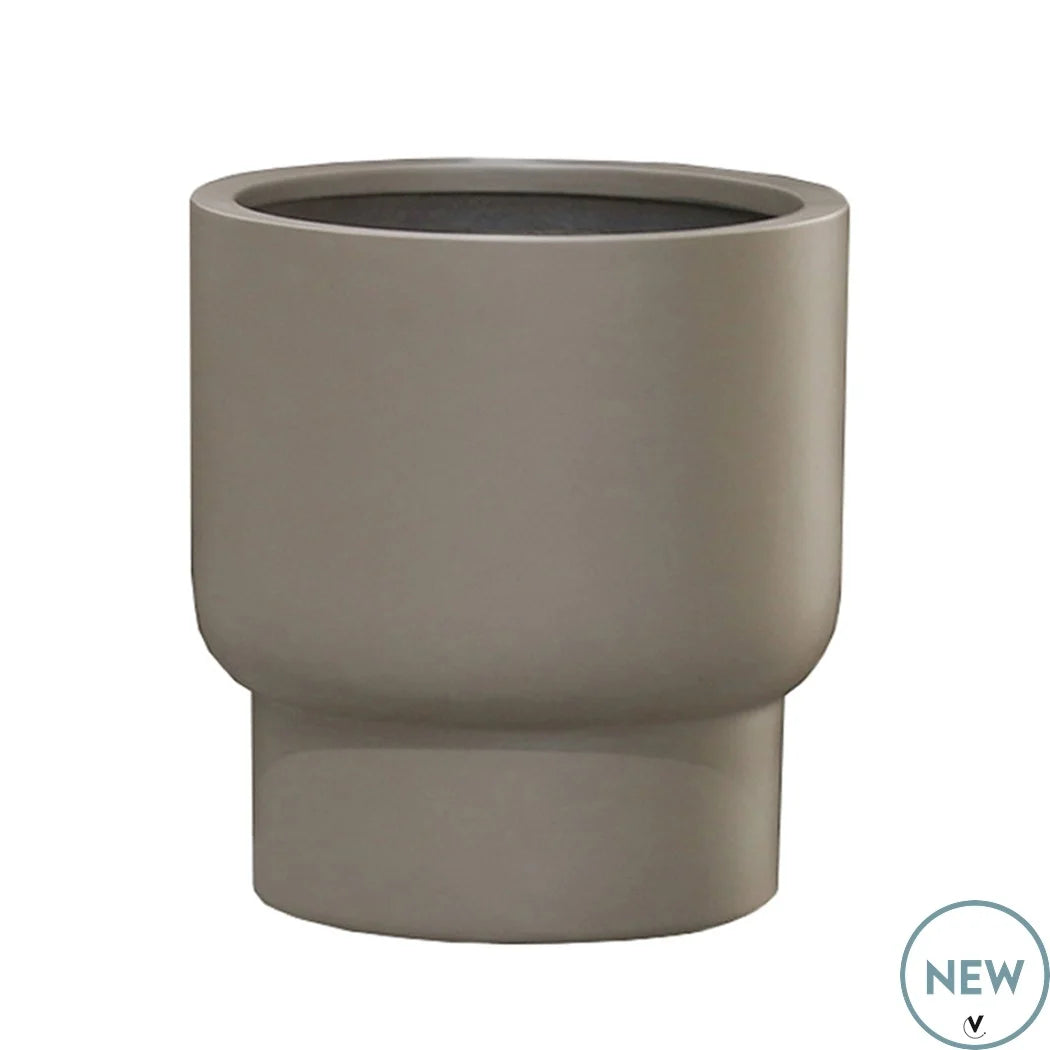 Fiberstone Pot Roskilde Taupe –  Large Ø37