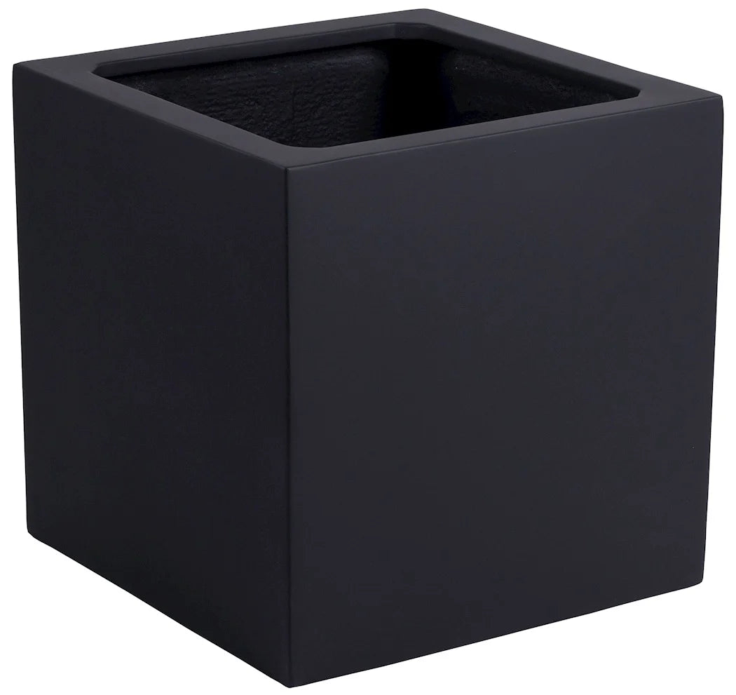 El Salvador Pot Zwart Matte – L40 x B40 x H40 cm