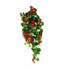 Kunst Hangplant Geranium Rood (90cm)