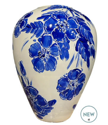 Kander Vaas Rozenbottel Delfts Blauw Ø27,5
