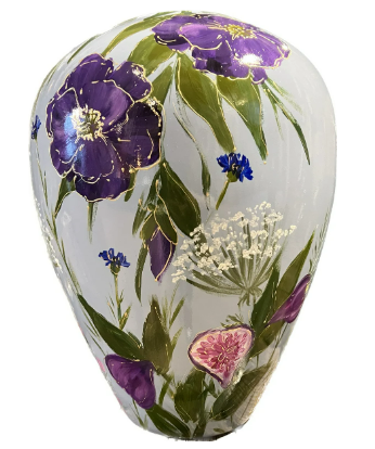 Kander Vaas Zomer Bloem Blauw Ø27,5