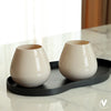Glazen Vaas Tasman Ivory – Extra Small Ø12,5